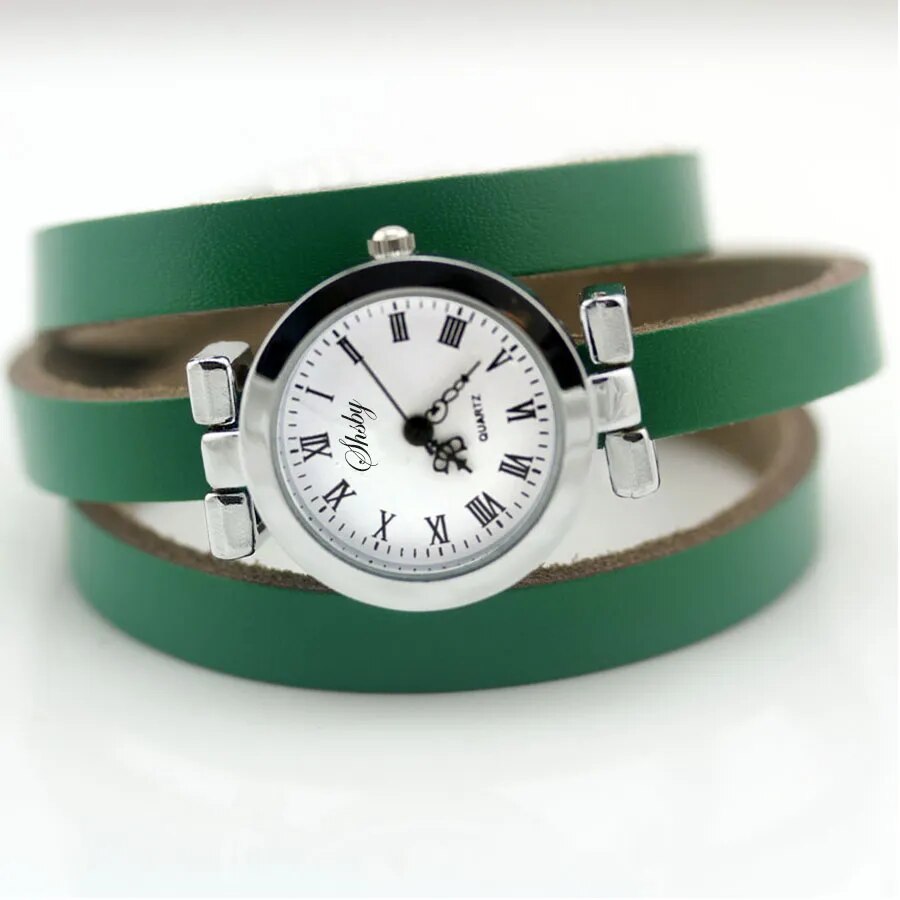 Shsby New Fashion Hot-selling Women's Long Leather Female Watch ROMA Vintage Watch Women Watches