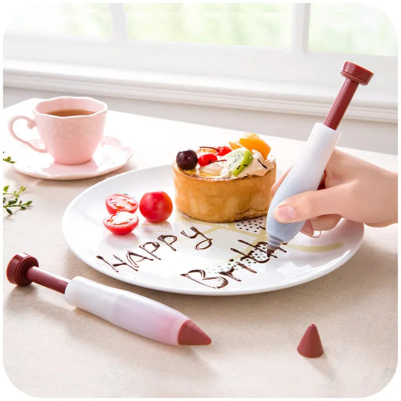 Silicone Cake Decorating Pen Pastry Syringe Cookie Writing Tool