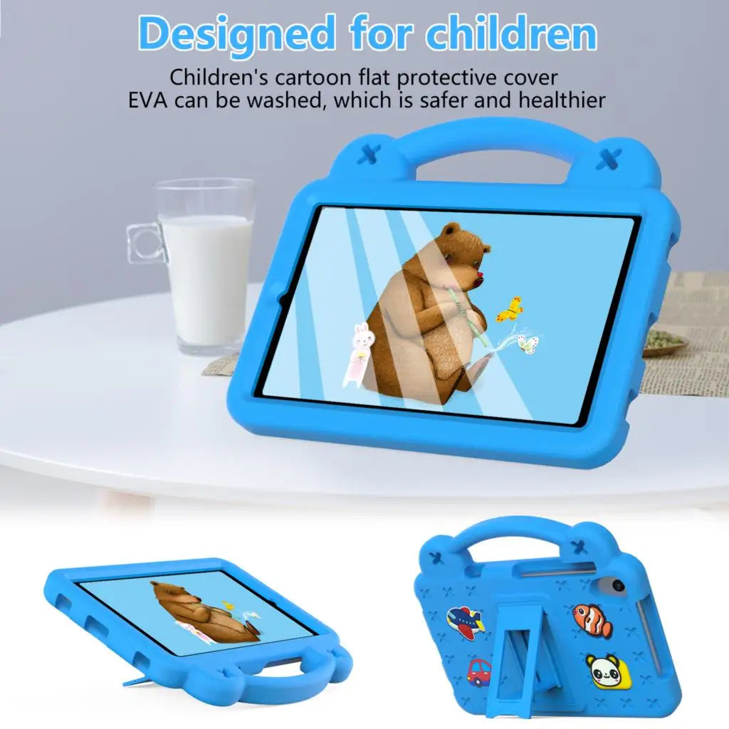 Kids Safe EVA Case for TCL Tab 8 LE 2023 Kickstand Cover For TCL Tab 8 2022 8.0 inch Model 9132G2 Tablet Shell With Handle Strap