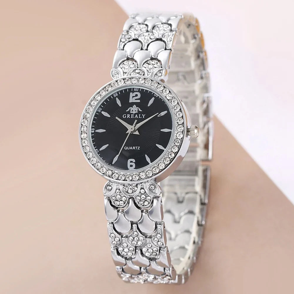 New Fashion Women Watch Casual Clock Rhinestone Business Women Quartz Watch For Women Relogio Feminino Simple Wristwatch Relógio