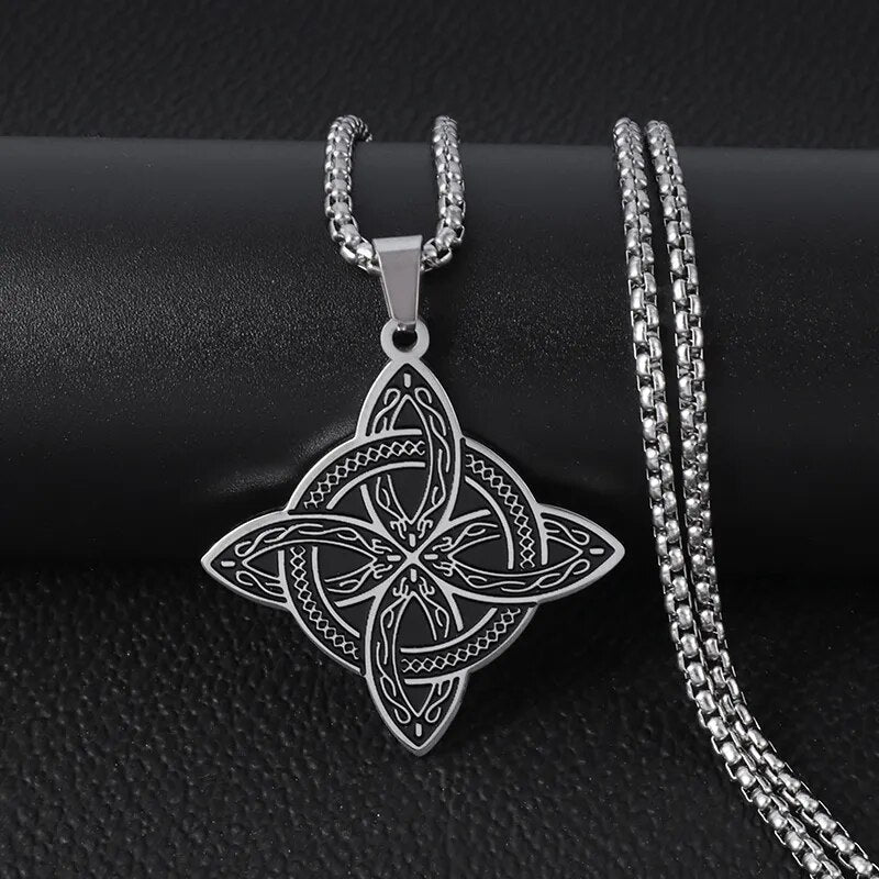 New Metal Black Cross Pendant Necklace Men and Women Fashion Gothic Punk Trend Hip Hop Accessories Jewelry Gift Wholesale
