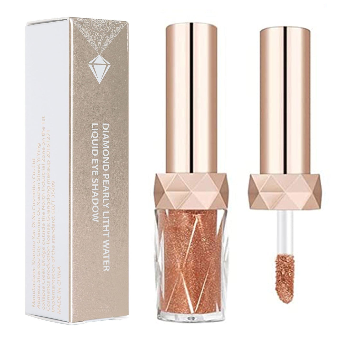 Liquid Glitter Eyeshadow Sparkling Metallic High-pigmented Eyeshadow Set Long-wearing Liquid Glitter Blush Eyebrow Shadow With 6