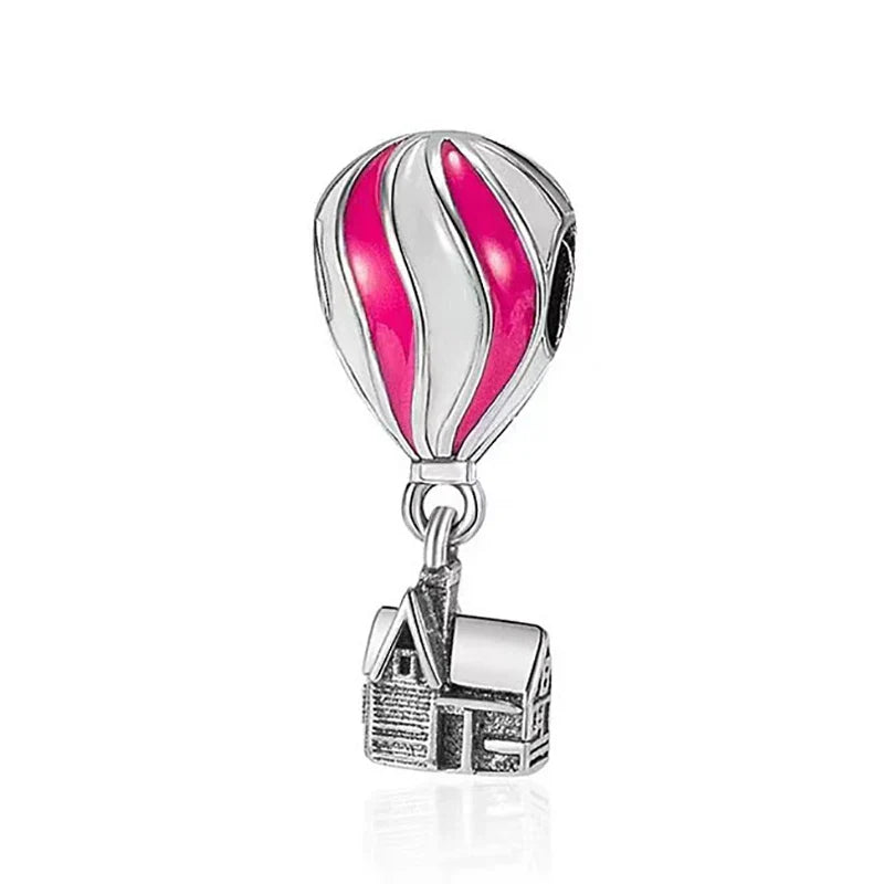 Newest Deer Star Witch Cat Castle Beads Shining Pendants Fit Original Pandora Charms Silver Color Bracelets DIY Women's Jewelry