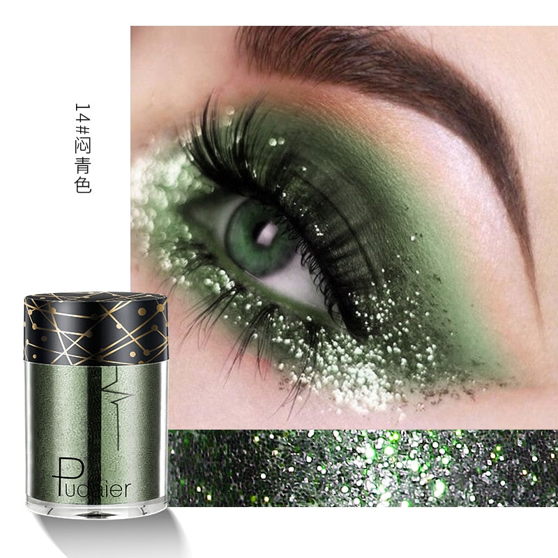 New Glitter Eye Shadow Professional Makeup Monochrome Shining Eyeshadow Sequins Universal Party Cosmetic Palete