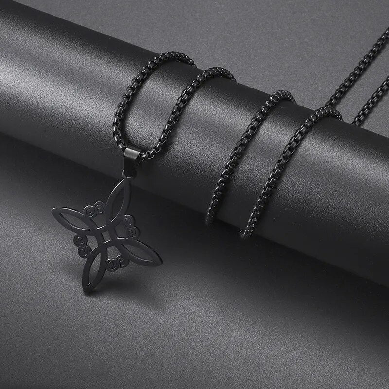 New Metal Black Cross Pendant Necklace Men and Women Fashion Gothic Punk Trend Hip Hop Accessories Jewelry Gift Wholesale