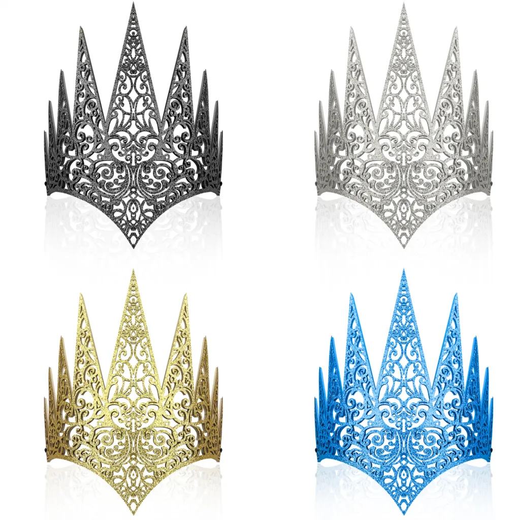 Queen Crown Tiara Halloween Gothic Crown Headdress Halloween Party Masquerade Cosplay Accessories