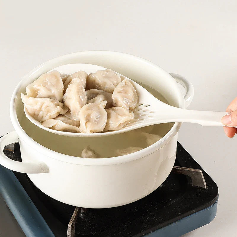 Eco-Friendly Long Handle Non-Slip Strainer Spoon