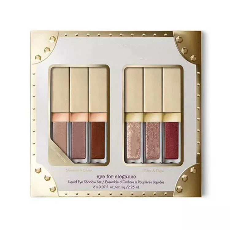 NEW Eye Elegance Shimmer Glitter & Glow Liquid Eyeshadow Set Enchanted Eyes Make Up Eye Shadow Kit