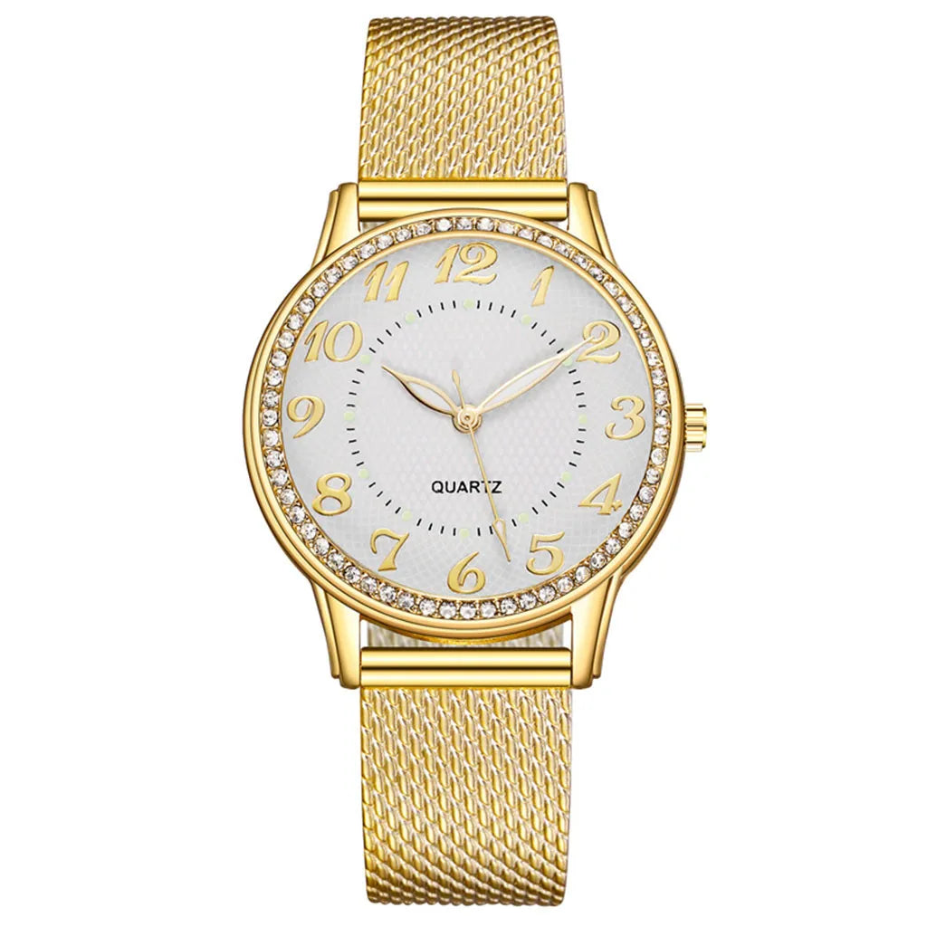 Luxury Watches Quartz Watch Stainless Steel Dial Casual Bracelet Watch Luminous Luxury Fashion Elegant Woman Watch