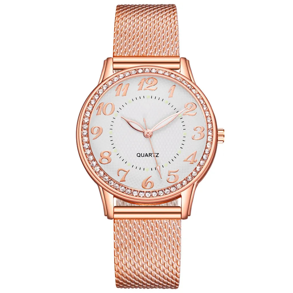 Luxury Watches Quartz Watch Stainless Steel Dial Casual Bracelet Watch Luminous Luxury Fashion Elegant Woman Watch