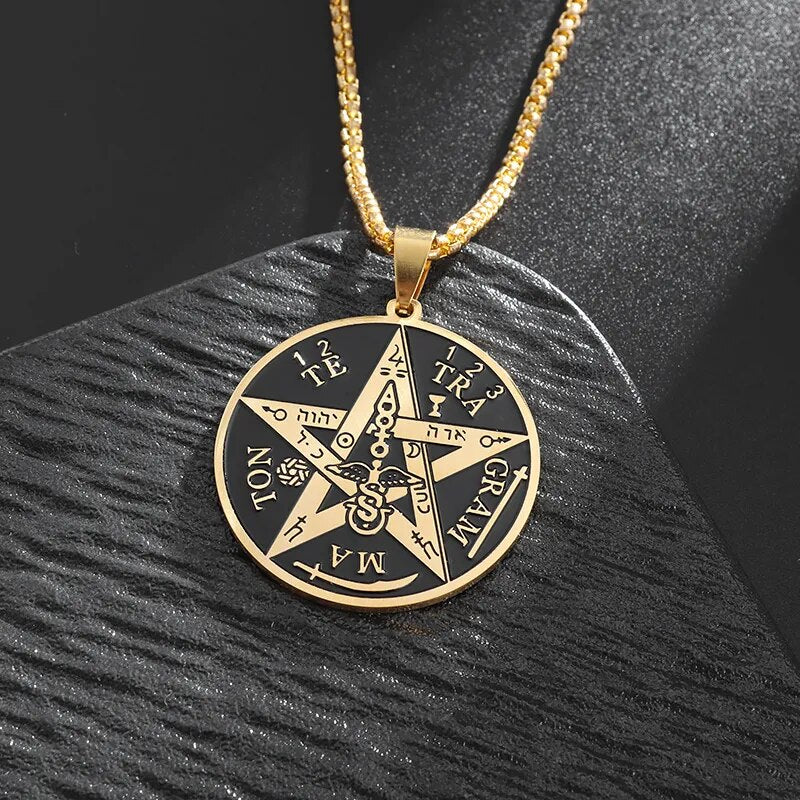 New Metal Black Cross Pendant Necklace Men and Women Fashion Gothic Punk Trend Hip Hop Accessories Jewelry Gift Wholesale