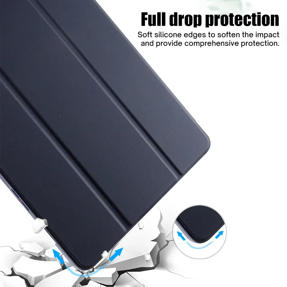 For Samsung Galaxy Tab Case Silicone Tablet Cover for S7/S8/S9 11in S7/S8/S9 Plus 12.4in S6Lite Magnetic Case With Pen Slot