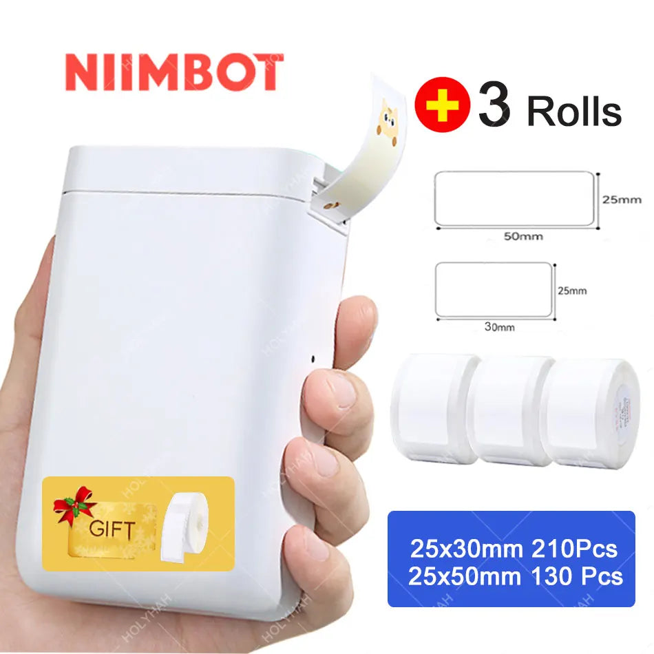 2025 D101 Portable Label Maker Wireless Label Printer Tape for Phone Tablet Easy to Use Office Home Organization D11 Plus