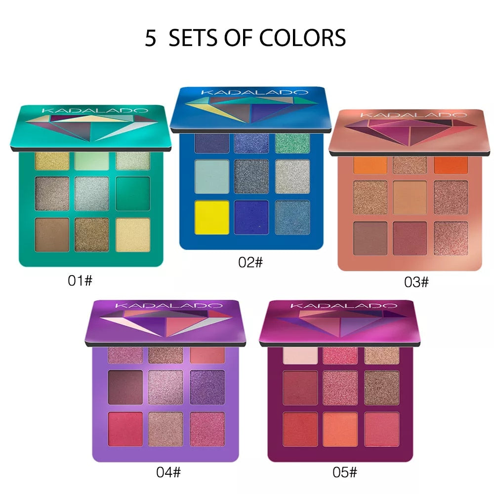 NEW IN Colors Glitter Eyeshadow Makeup Pallete Matte Eye Shadow Palette Shimmer And Shine Diamond Eyeshadow Powder Pigment Cosme