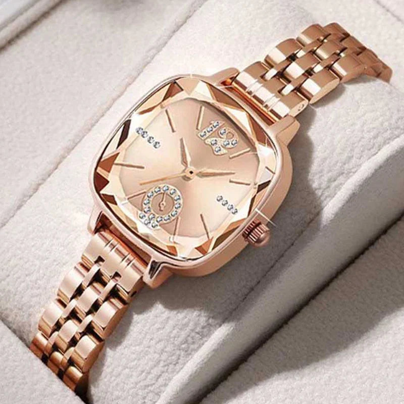 MAYZHISU Luxury Watch for Woman Waterproof Stainless Steel Quartz Ladies Watch High Quality Women's Watches Elegant Female Clock