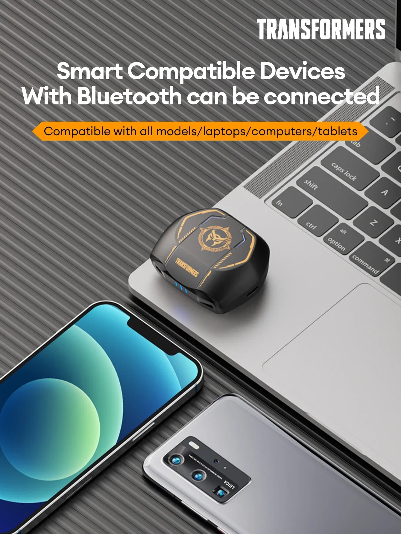 Transformers TF-T06 Bluetooth 5.3 Headset Dual Mode Noise Reduction Earphone for Video Game HIFI Earbuds Stable Connection