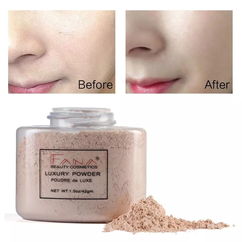 NEW Foundation Powder Oil Control Contour Full CoverBanana Powder Translucent Mineral Makeup Base Matte Foundation Make Up