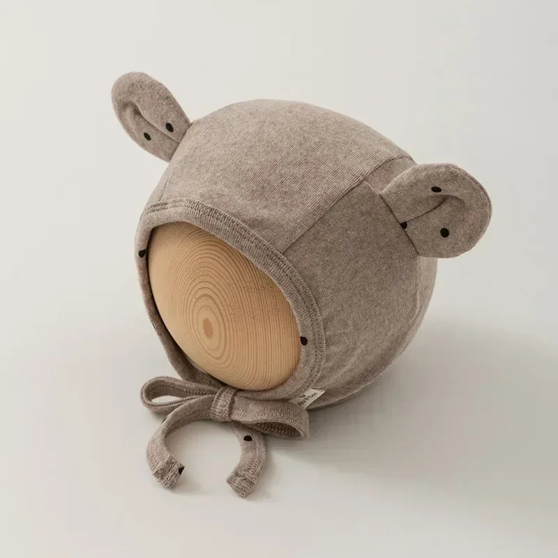 1 Piece Cute Cartoon Fashion Newborn Beanie Sweet Bear Bunny Ear Infant Baby Photography Props Hat Soft Cotton Toddler Hat