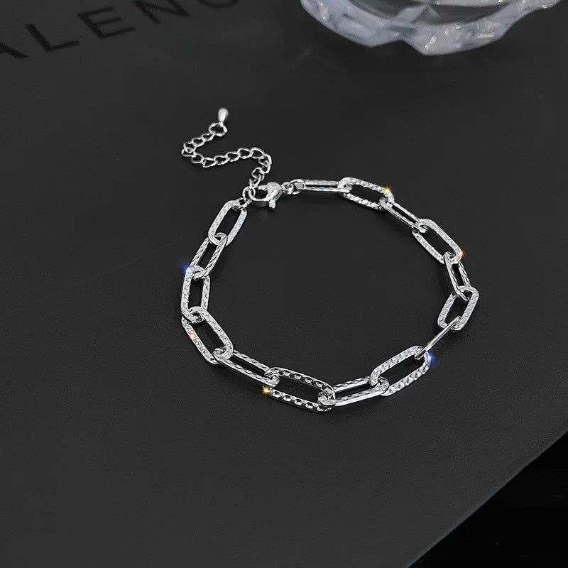 Luxury Sparkling Rhinestone Bracelet Ladies Girls Geometric Delicate Adjustable Bracelet Vintage Style Jewelry Accessories Gifts