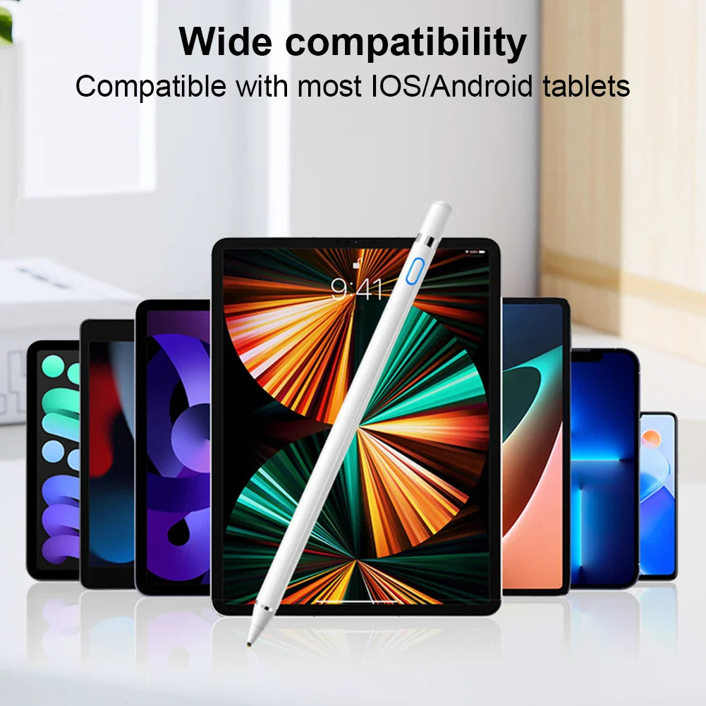 Active Rechargeable Stylus Pen Capacitive Stylus Tablet Pen for Android/iPhone/iPad/Samsung/Tablet