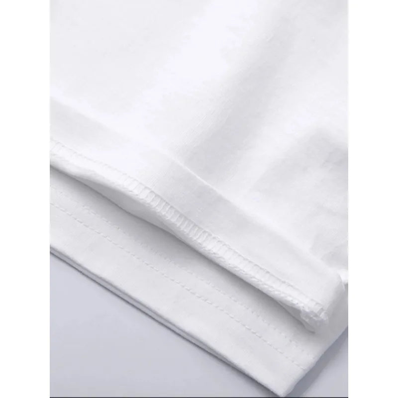 Summer Cotton Women's T-shirt Bottom Basic Fashion Solid Color Women's Short Sleeved Loose Top Shirt High-quality T-shirt