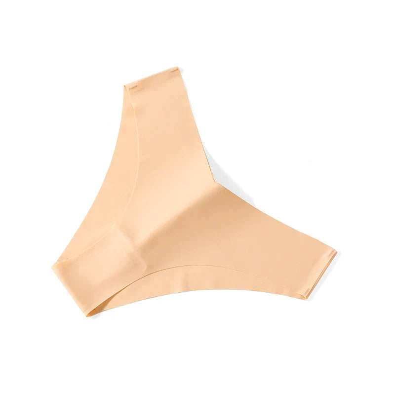 Women's Sexy Silk Panties Seamless Female Underwear Low-Waist High Elasticity Briefs Thongs Women Fashion Lingerie Bikinis Tanga