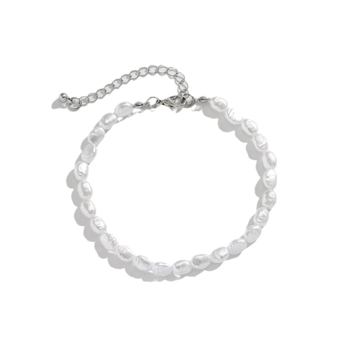 Baroque Imitation Pearl Bracelet Acrylic Beaded Women's Bracelet Fashion Jewelry Trend Accessories Simple Bracelet For Men