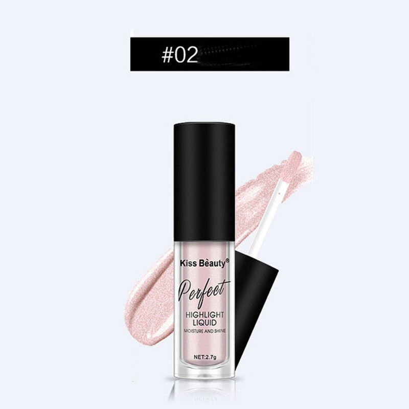 Liquid Highlighter Face Skin Brightener Shimmer Long-lasting Easy To Wear Glitter Eyeshadow Lips Body Glow Create MakeUp Tools