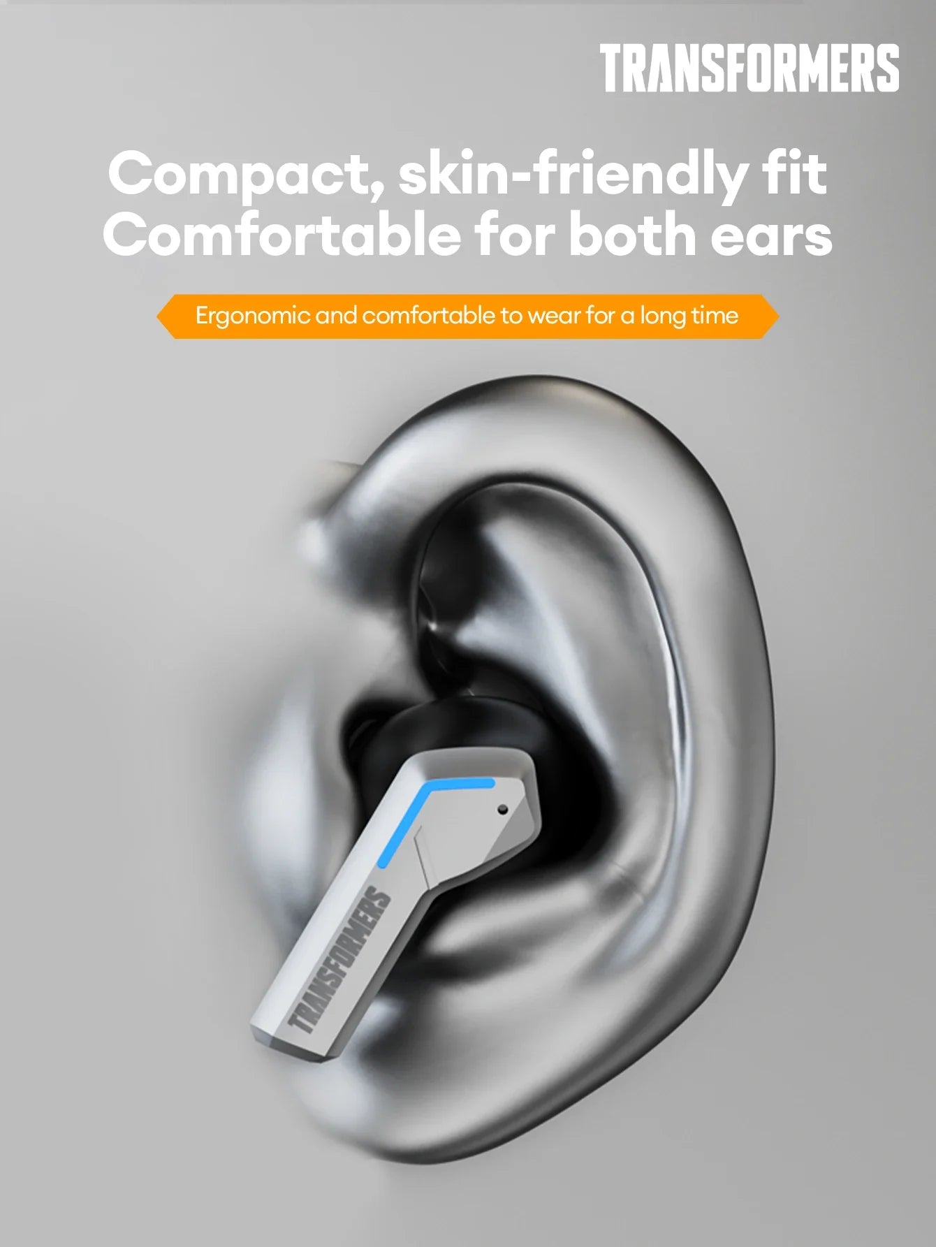 Transformers TF-T06 Bluetooth 5.3 Headset Dual Mode Noise Reduction Earphone for Video Game HIFI Earbuds Stable Connection