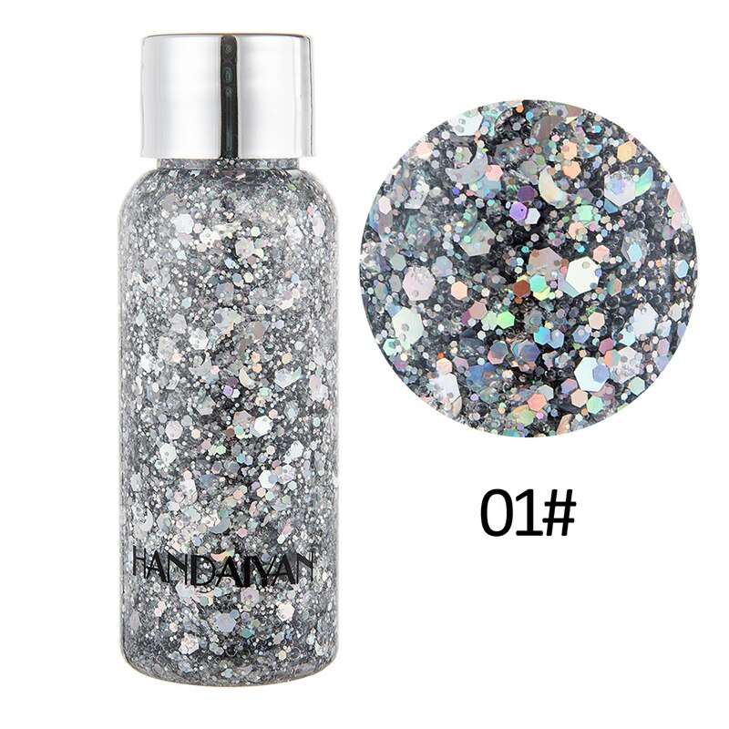 1pcs Eyeshadow Sequins Face Eye Glitter Sequin Gel Diamond Shiny Glitter Body Sequins Makeup Decorative For Party Festival