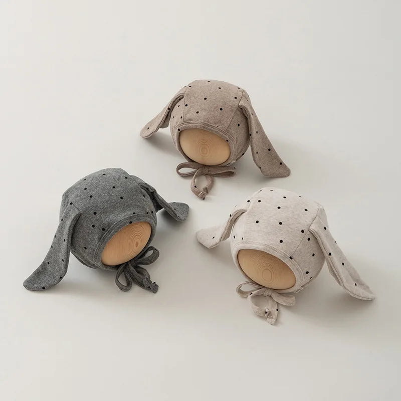 1 Piece Cute Cartoon Fashion Newborn Beanie Sweet Bear Bunny Ear Infant Baby Photography Props Hat Soft Cotton Toddler Hat