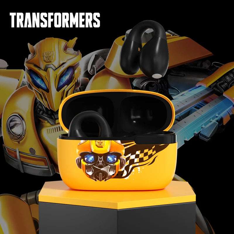 Original Transformers TF-T05 Earphones Bluetooth 5.3 Ear Clip Wireless Headphones Touch Control Earbuds Gaming Long Standby