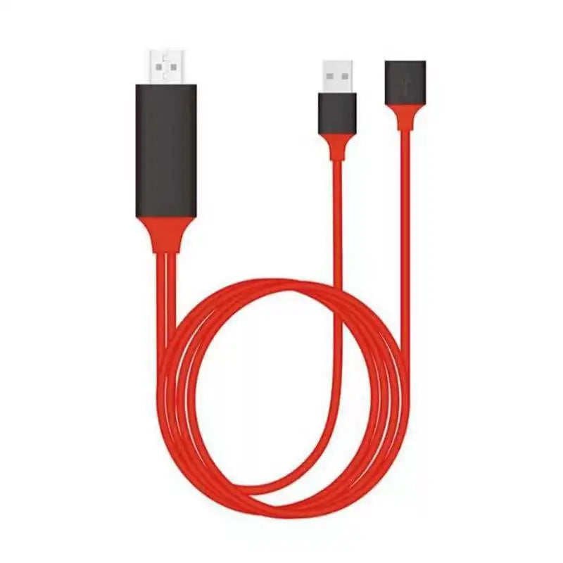 Hdmi-Compatible Mirroring AV Cable Phone to TV HDTV Adapter Usb Adapter Three-In-One Mobile Phone With The Same Screen Universal
