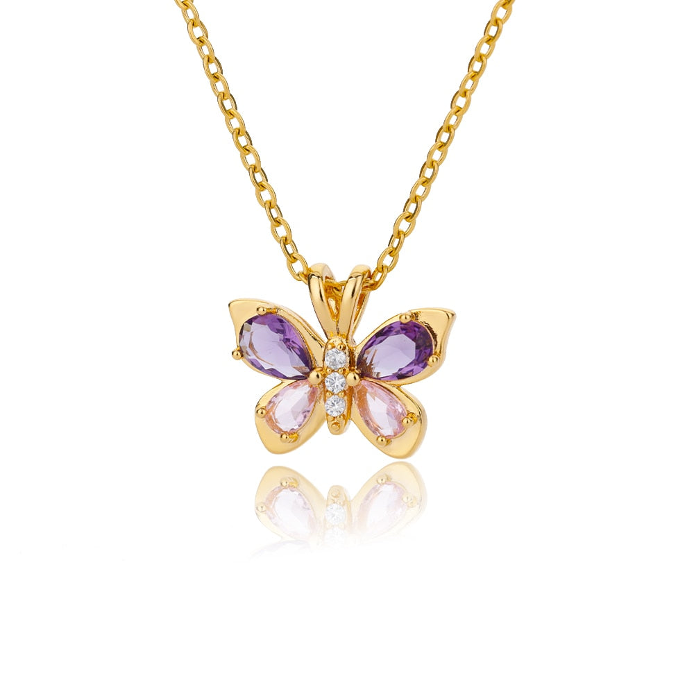 Vintage Lucky Four Leaf Clover Necklaces for Women Goth Love Heart Pendant Choker Chain Necklace Stainless Steel Jewelry Gift
