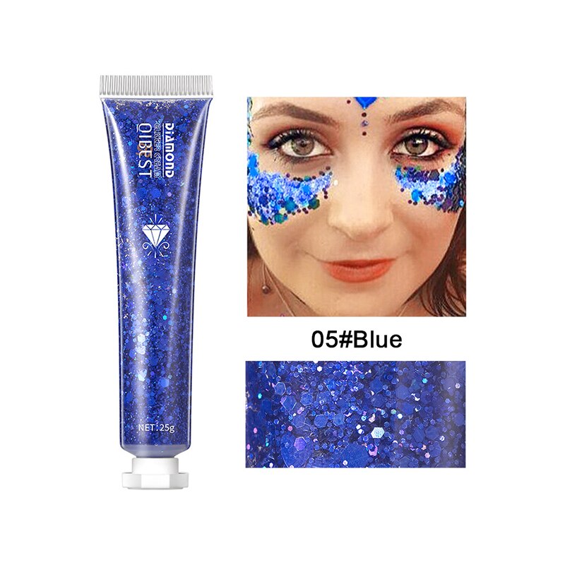 1pcs Eyeshadow Sequins Face Eye Glitter Sequin Gel Diamond Shiny Glitter Body Sequins Makeup Decorative For Party Festival