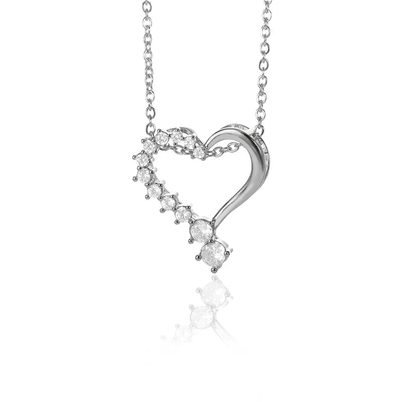 Punk Cuban Chain Heart Necklace For Women Hip Pop Stainless Steel Choker Fashion Wedding Party Jewelry Gift