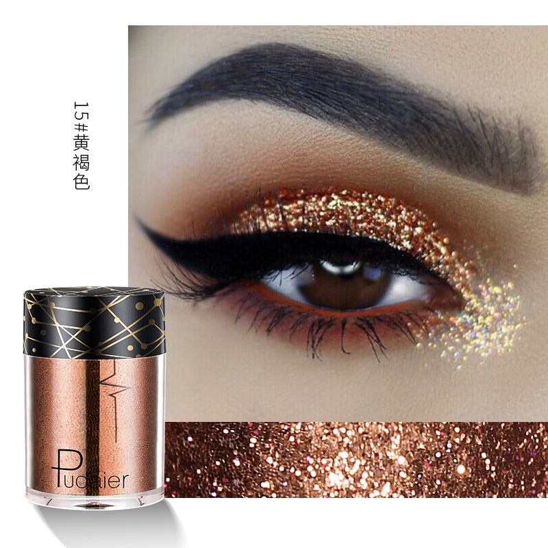 New Glitter Eye Shadow Professional Makeup Monochrome Shining Eyeshadow Sequins Universal Party Cosmetic Palete