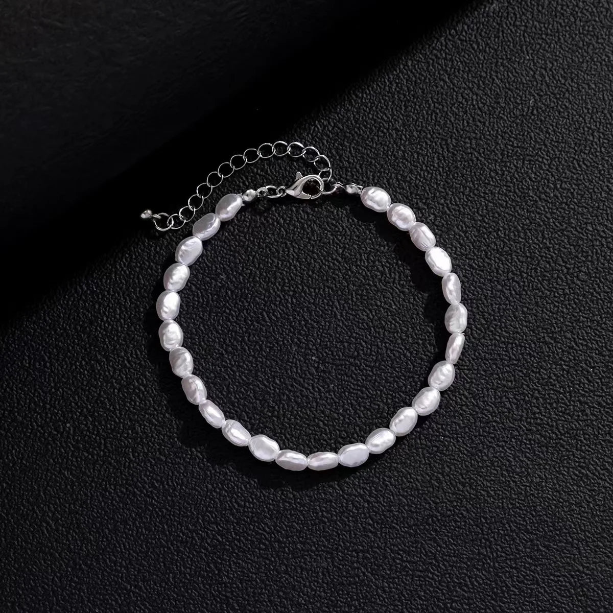 Baroque Imitation Pearl Bracelet Acrylic Beaded Women's Bracelet Fashion Jewelry Trend Accessories Simple Bracelet For Men