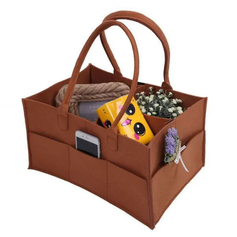 Children's Felt Diaper Storage Bag Baby Miscellaneous Toys Diapers Large Capacity Felt Diaper Bag
