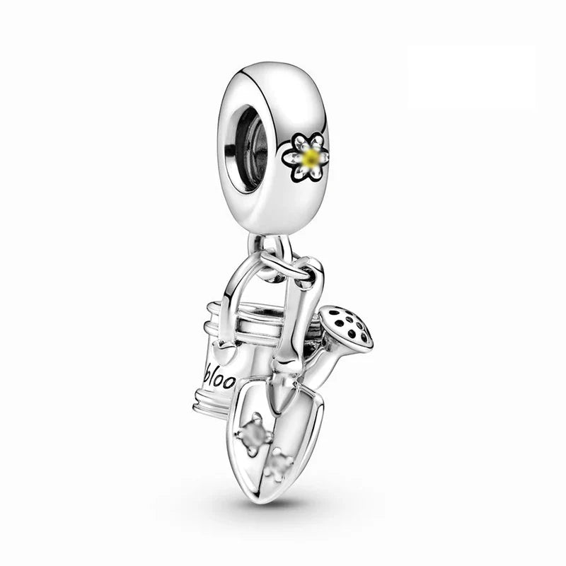 Newest Deer Star Witch Cat Castle Beads Shining Pendants Fit Original Pandora Charms Silver Color Bracelets DIY Women's Jewelry