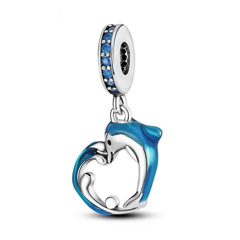 Newest Deer Star Witch Cat Castle Beads Shining Pendants Fit Original Pandora Charms Silver Color Bracelets DIY Women's Jewelry