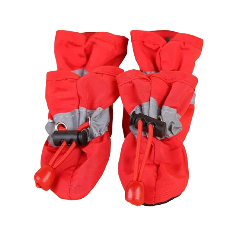 4pcs Waterproof Pet Dog Shoes Anti-slip Rain Boots Footwear for Cats Dogs Puppy Pet Booties Pet Paw Accessories