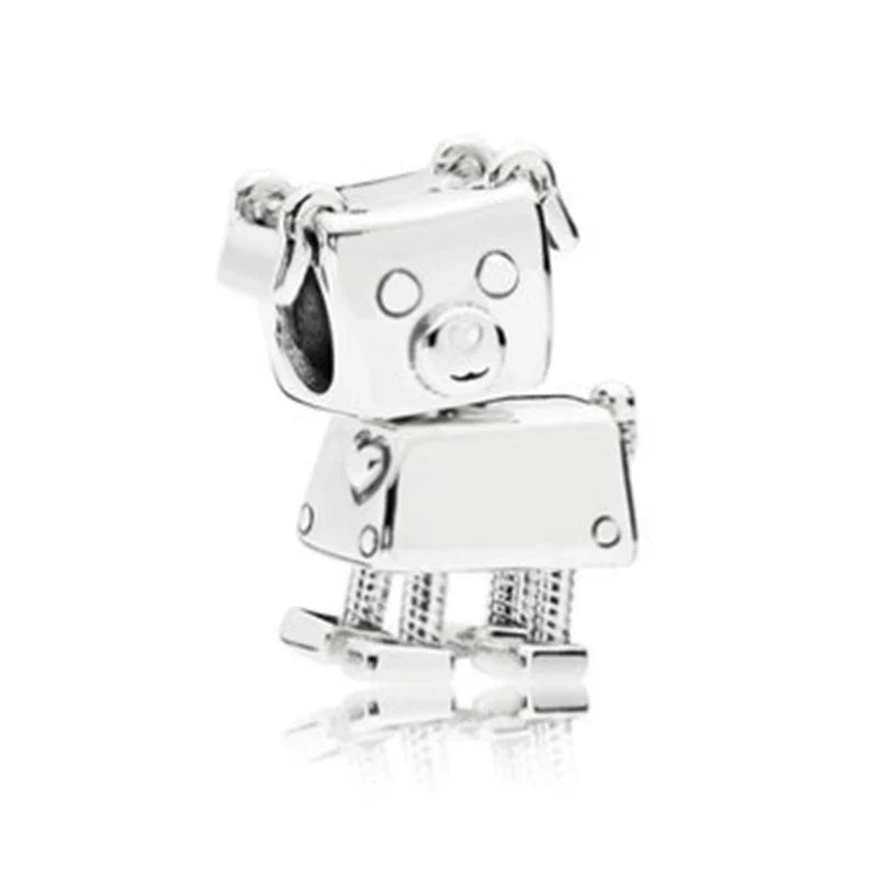 Newest Deer Star Witch Cat Castle Beads Shining Pendants Fit Original Pandora Charms Silver Color Bracelets DIY Women's Jewelry