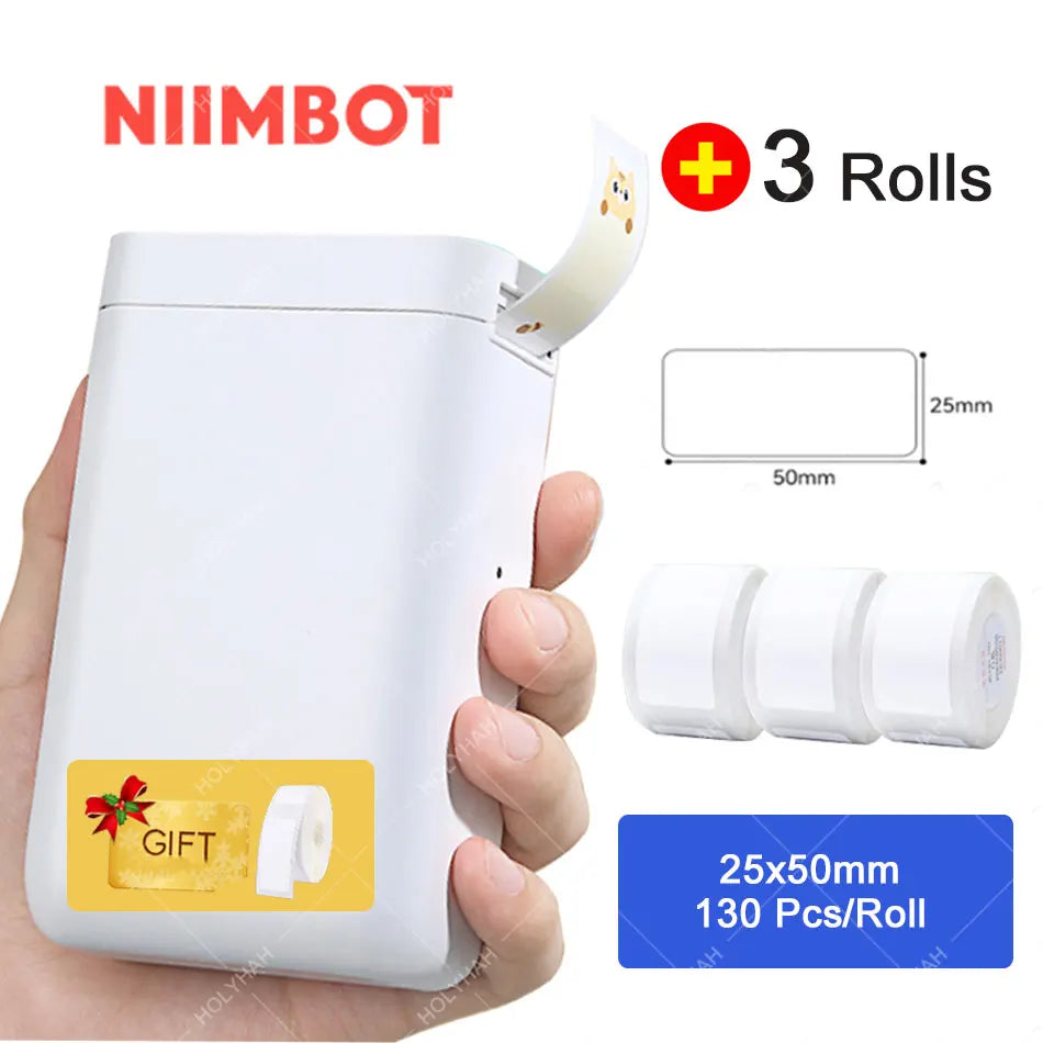 2025 D101 Portable Label Maker Wireless Label Printer Tape for Phone Tablet Easy to Use Office Home Organization D11 Plus