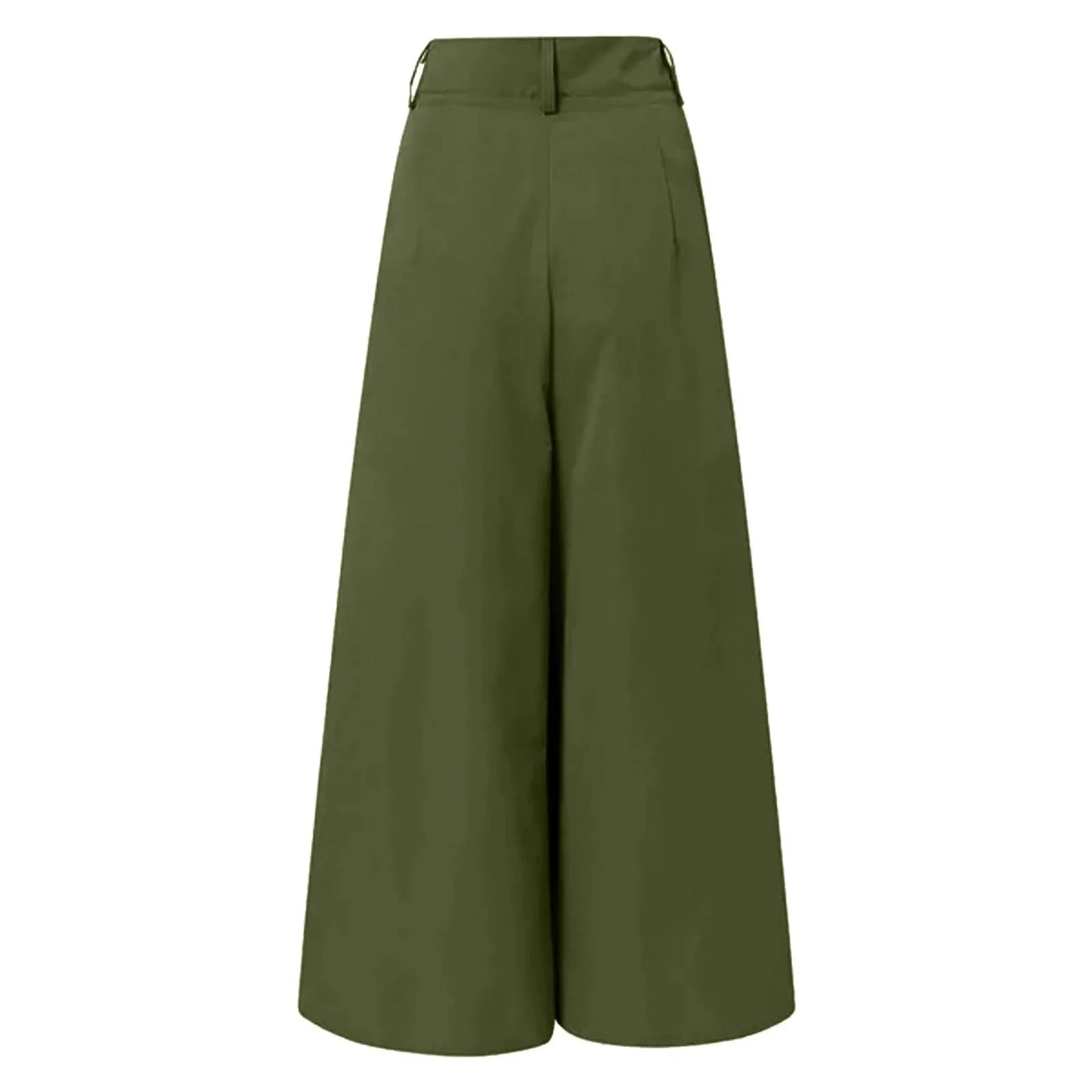 Women Fashion Palazzo Pants Cotton Linen Comfy Baggy Trousers Super Wide Floor Length Pants Women Clothing Pantalones De Mujer