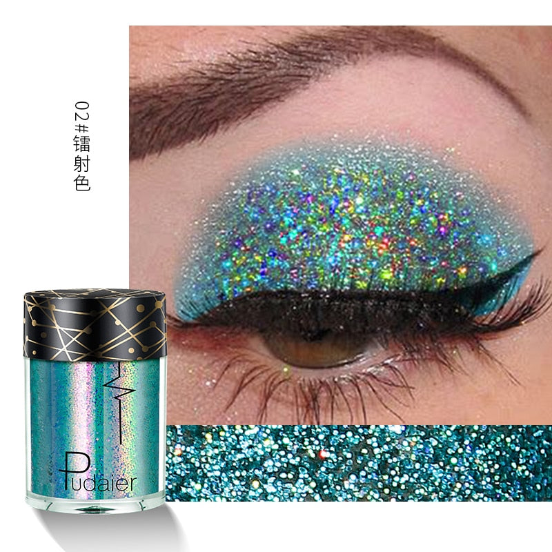 New Glitter Eye Shadow Professional Makeup Monochrome Shining Eyeshadow Sequins Universal Party Cosmetic Palete