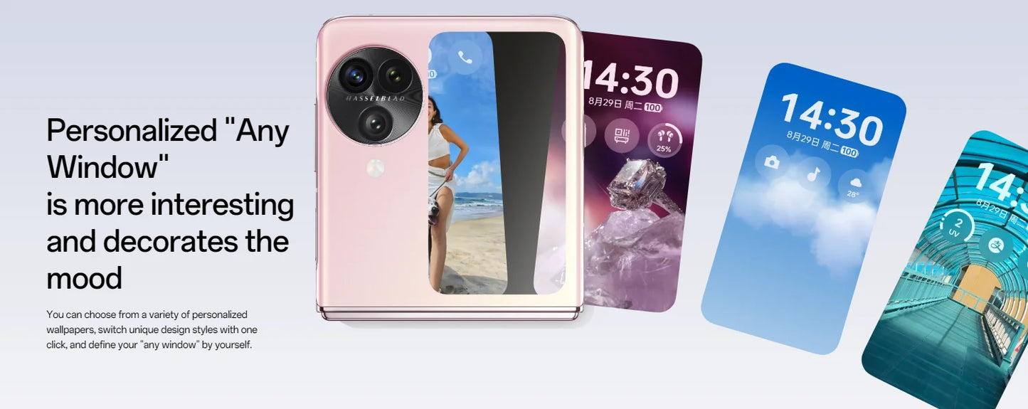 Original Oppo Find N3 Flip Mobile Phone 6.8" OLED 120HZ Folded Screen 44W Charge 50.0MP Camera Dimensity 9200 Android 13.0