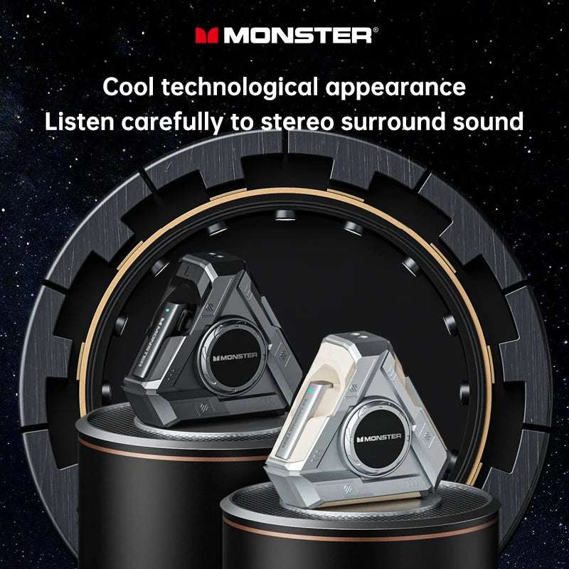 Monster XKT22 TWS Wireless Bluetooth Earphones Gaming Earbuds Sport Headset HD Call Noise Reductio Low Latency with Mic 