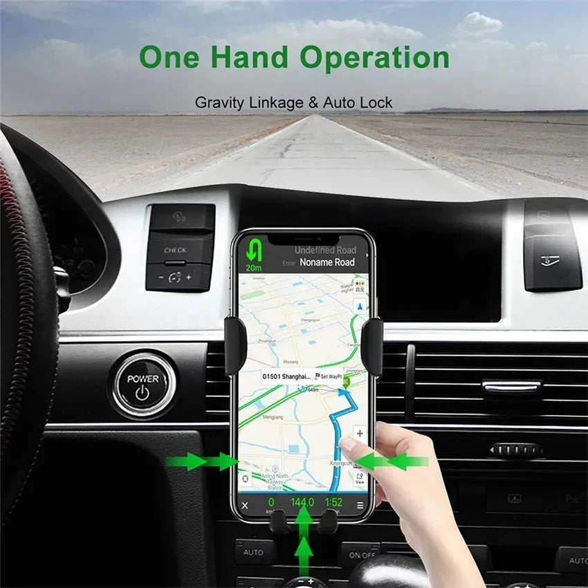 Wireless Charging Phone Car Holder Charger 30W For iPhone 15 14 13 12 11 Pro XS Max XR Samsung Xiaomi Fast Car Wireless Chargers