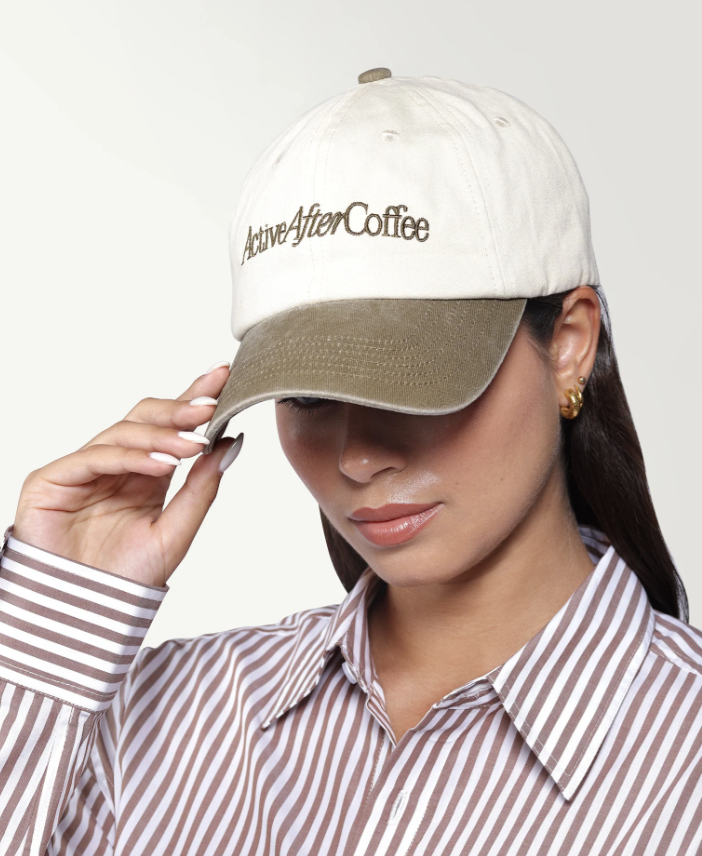 ActiveAfterCoffee Serif Logo Cap